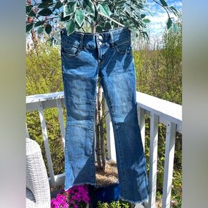 Never worn. Low rise bootcut